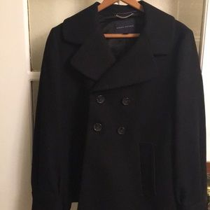 Banana Republic black pea coat